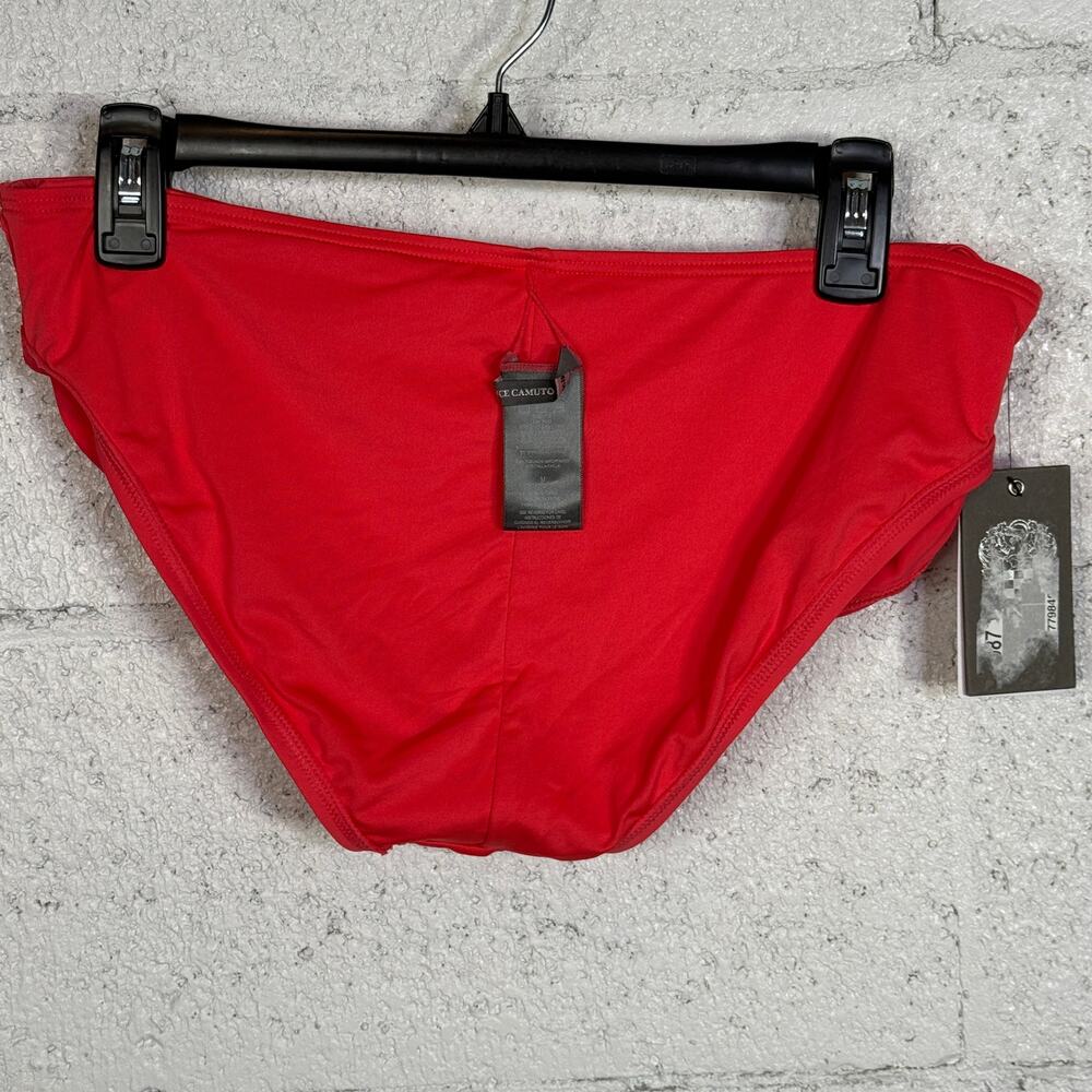 Vince Camuto Women's Draped High-Waist Bikini Bottoms - Watermelon medium $68 - Picture 10 of 10
